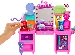 Ігровий набір Barbie Екстра Візажний столик (GYJ70) - мініатюра 2