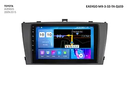 Штатна автомагнітола EasyGo M9-3-32-TA QLED Toyota Avensis