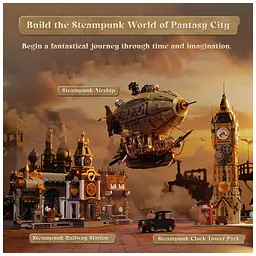 Конструктор Pantasy Original Дирижабль Steampunk (85021) - мініатюра 6