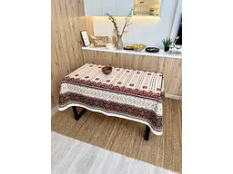 Скатертина ПЛАТКИ-ОПТ 110*150 бавовняна "Карпатський орнамент"