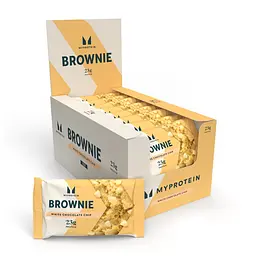 Протеїнове печиво, Protein Brownie — 12 × 75 г White Chocolate