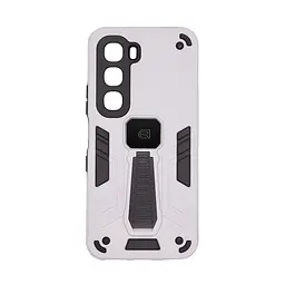 Чехол для Infinix Hot 60 5G, Proover, серый, с подставкой и магнитом, противоударный, ударопрочный, бронированный, панель-накладка, защита всего корпуса, термополиуретан (TPU) + поликарбонат (PC), ArmorStandart (ARM87290)