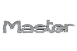 Емблема напис MASTER Хром 227х44 мм на скотчі ПХ 173.63