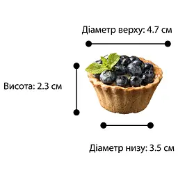 Форма алюмінієва для випічки кексів, кошиків та тарталеток на плиті (7 тарталеток), ХЕАЗ Сірий 81866 - мініатюра 9