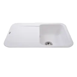 Гранітна мийка Globus Lux Ober білий 780x500 мм А0007, Білий - мініатюра 5
