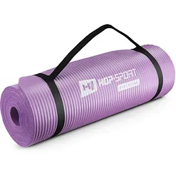 Мат для фітнесу та йоги Hop-Sport HS-N015GM 1.5см фіолетовий