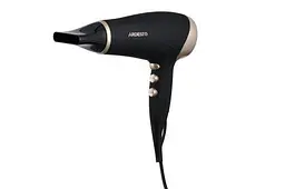 Фен Ardesto HD-522, чорний/золотистий, 2200W, 2 швидкості, 3 режими
