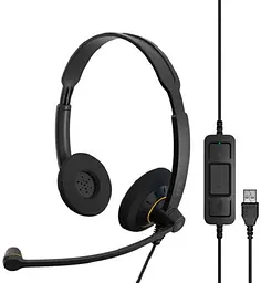 Навушники EPOS IMPACT SC 60 USB ML, чорний, USB, мікрофон, 2.1 м (1000551)