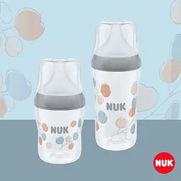Пляшечка для годування Nuk Perfect Match з індикатором температури, з соскою з силікону з отвором M 260 мл гілка (3954137) - мініатюра 7