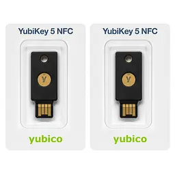 Набір апаратних ключів Yubico YubiKey 5 NFC USB Type-A 2-Pack (683066-2) - мініатюра 5