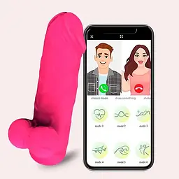 Смарт-вібратор для клітора Love Spouse з керуванням зі смартфона фуксія - мініатюра 3