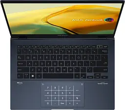 Ноутбук ASUS Zenbook 14 UX3402VA-KM065WS 14' 2.8K OLED, Intel i5-1340P, 16GB, F512GB, UMA, Win11, голубой (90NB10G1-M00350) - мініатюра 3
