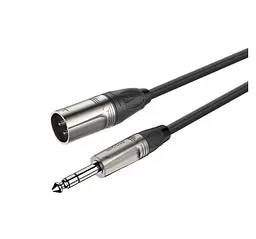 Балансный аудио кабель Jack 6.3 Stereo — XLR Male Roxtone DMX-J260-L10 10м - мініатюра 1
