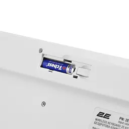 Клавіатура бездротова 106key, WL 2E KS-260 White, EN/UK - мініатюра 5
