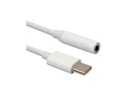 Перехідник Lapara LA-Type-C-Audio-3.5mm white (USB Type-C Male - Audio AUX mini jack 3,5 mm Female) - мініатюра 2