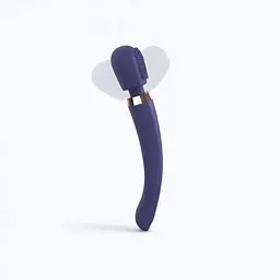 Вібромасажер із силіконовою щіточкою Love to Love Brush Crush - Midnight Indigo - мініатюра 4
