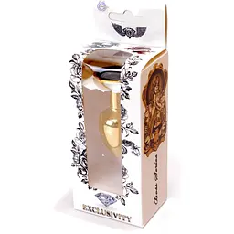 Анальна пробка Boss Of Toys Boss Series - Jewellery Gold Plug Black S, BS6400020, Золотий / Чорний - мініатюра 8