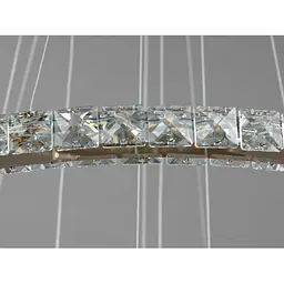 Люстра Linisoln 7201W/650+450+250 хрустальна LED 65см 40см 20см, регульована висота, 70Вт - мініатюра 3