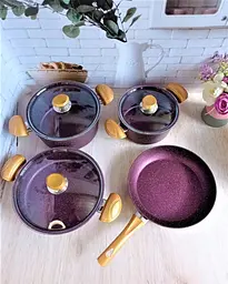 Набір посуду O.M.S. Collection 3105 Purple 7 предметів - мініатюра 5