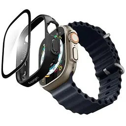 Захисний чохол зі склом Spigen Thin Fit 360 Black для Apple Watch Ultra/Ultra 2 49mm (ACS05558) - мініатюра 3