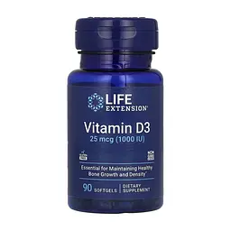 Вітамін D3 Vitamin D3 25 mcg (1000 IU) - 90 softgels
