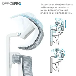 Офісне крісло OfficePro Balance OC550-W-DG-BL (OC550-W-DG-BL) - мініатюра 13
