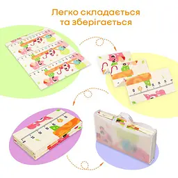 Дитячий складний розвиваючий термокилимок Mat4baby 150х200х1см Поляна Ростомір 278 SW-00000848 - мініатюра 7