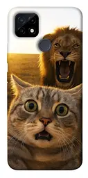 Чохол Demsky Shocked cat and lion для Realme C21Y