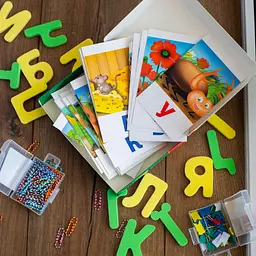 Набір карток Ranok Creative Вчимося читати вдома та в дитячому садочку. Читаємо по буквах 11106015У - мініатюра 4