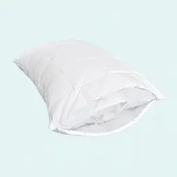 Чохол на подушку Ideia стьобаний з блискавкою 70x70 см білий (8-31900) - мініатюра 3