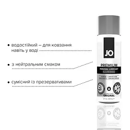Лубрикант на силіконовій основі JO PREMIUM — ORIGINAL (60 мл) без консервантів - мініатюра 3