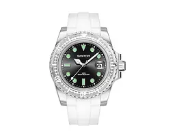 Чоловічий наручний годинник 9007 White-Black Sanda acs0030966 - мініатюра 2