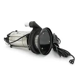 Занурювальний насос 1500W 220V до 4 м³/год підйом до 30 м 25 мм нержавіюча сталь 410х200х230 мм 11.5 кг. + перехідник - мініатюра 2