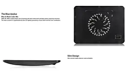 Охолоджувальна підставка для ноутбука DeepCool WindPal 2x140 мм 15.6 дюймів  - мініатюра 2