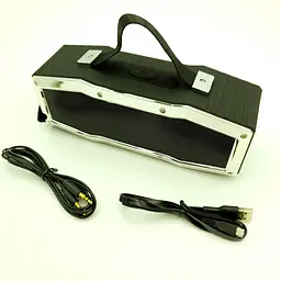 Бездротова акумуляторна колонка Bluetooth акустика FM MP3 AUX USB Hopestar A9 чорний - мініатюра 4
