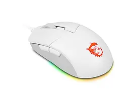 Mиша USB OPTICAL GAMING CLUTCH GM11 WHITE MSI - мініатюра 4
