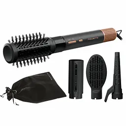 Rowenta Фен-щітка Rowenta Air Shape, 1300Вт, 3 режими, іоніз-я, хол. обдув, 4 насадки, кераміка, чорно-золотий
