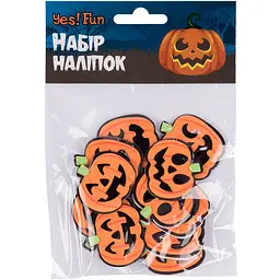 Набір наліпок Yes! Fun Halloween Веселі гарбузи, 12 шт (973707) - мініатюра 2