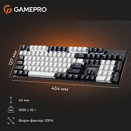 Клавіатура GamePro Genesis Metallic 100% Red switches (MK144B) - мініатюра 13