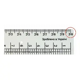 Лінійка Закрійника AS-0609, К-9050 колір білий, пластикова, 30 см - мініатюра 2