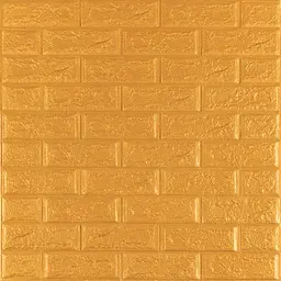 3D панель самоклеюча цегла Золото 700х770х5мм (011-5) SW-00000147