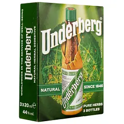 Настоянка Underberg, 44%, 0,06 л (3 шт. по 0,02 л) (Q1751) - мініатюра 3