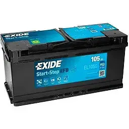 Автомобільний акумулятор EXIDE Start-Stop EFB 6СТ-105Ah АзЕ 950A (EN) EL1050 - мініатюра 2