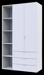 Комплект Doros Гелар з Етажеркою Білий 2 ДСП 115.7х49.5х203.4 (42005029) - мініатюра 3