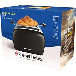 Тостер Russell Hobbs Colours Plus 1600 Вт чорний (26550-56) - мініатюра 4
