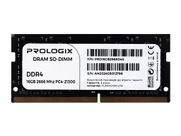 Модуль пам'яті PrologiX 16 GB SO-DIMM DDR4 2666 MHz (PRO16GB2666D4S)