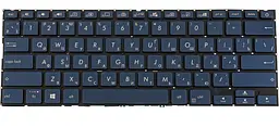 Клавіатура для ноутбука ASUS (UX434 series) ukr, blue, без фрейму, підсвітка клавіш(ОРИГІНАЛ)