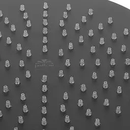 Верхній душ Paffoni Syncro Quadro Ø225xh8 мм з утримувачем 400 мм black matt ZSOF074NO + ZSOF034NO, Чорний матовий - мініатюра 9