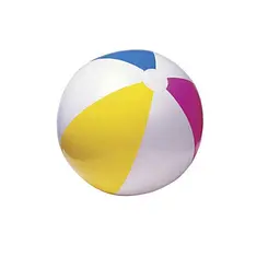М'яч надувний пляжний Intex різнобарвний 61 см - мініатюра 2