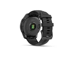 Смарт-годинник Garmin Fenix E 47mm AMOLED Slate Gray Steel with Black Silicone Band (010-03025-03/01) - мініатюра 7